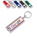 Rectangle LED Light w/ Key Ring - Full Color Print